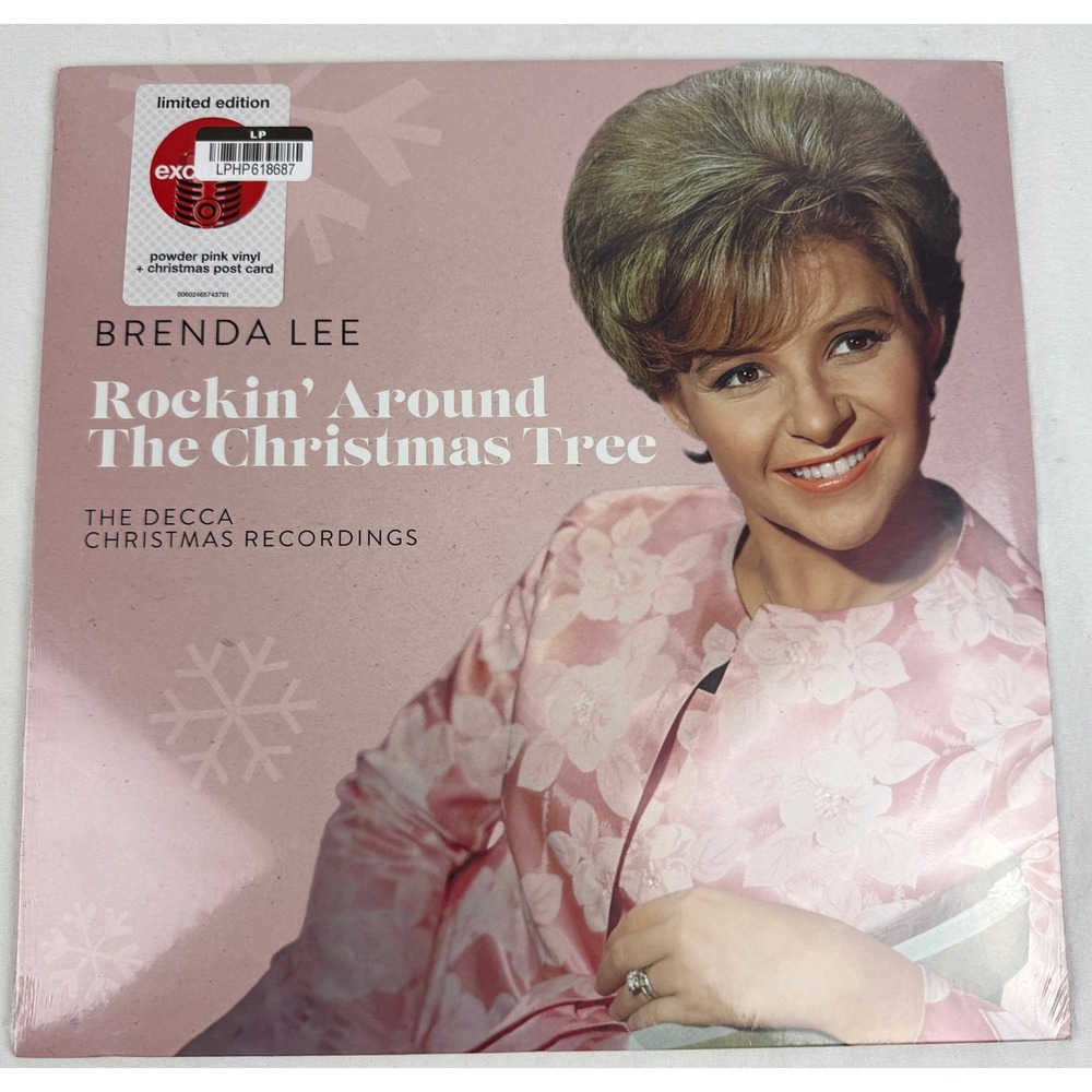 Brenda Lee Rockin Around The Christmas Tree‎ Decca Christmas  LP Pink Vinyl